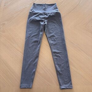 Beyond Yoga High-Rise Ribbed Gray Leggings